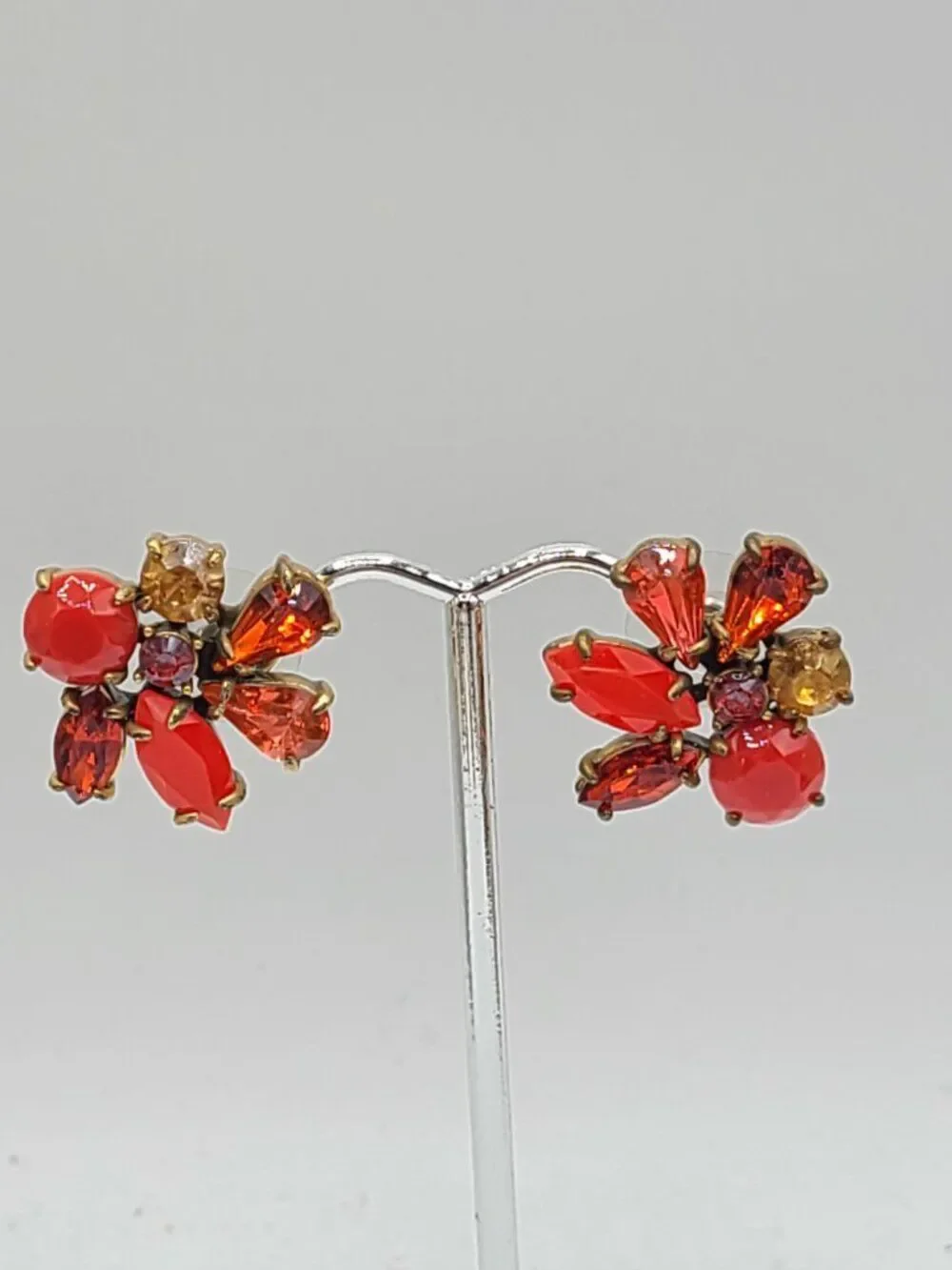 J. Crew Factory stud crystal cluster